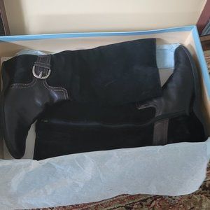 Suede Wedge Boot
